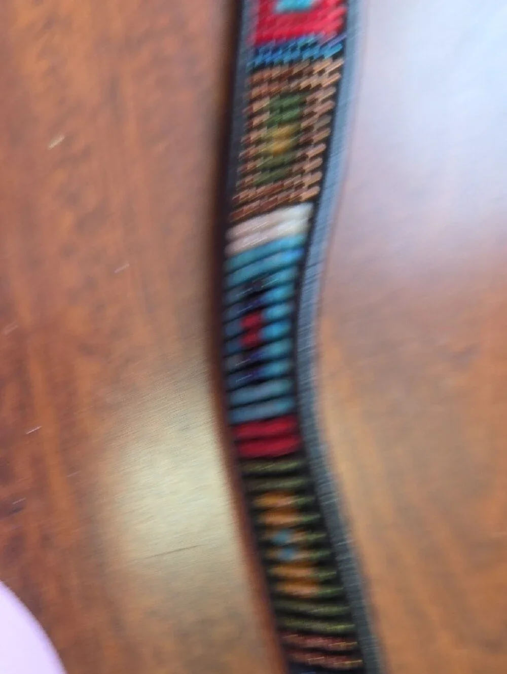 Brighton Black Leather Belt with Multicolor Beaded Accents